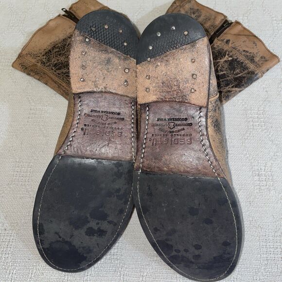 Bed Stu Men’s Distressed Boots Size 11 M Brown Leather Going Out Streetwear - Picture 6 of 12